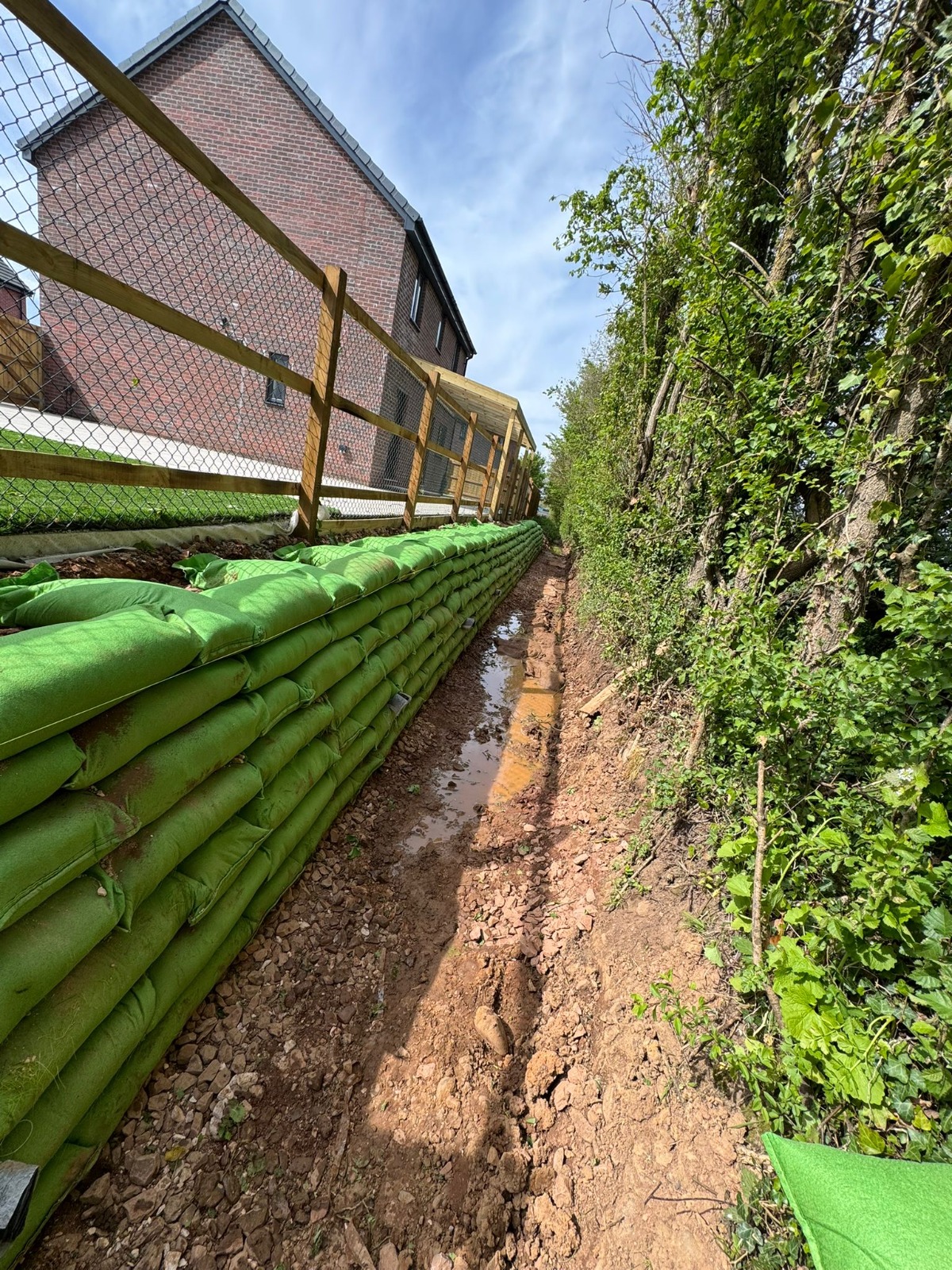 Rootlok retaining wall system installation in Northampton